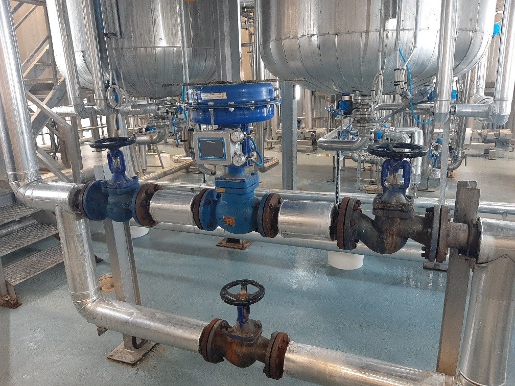 INSTALLATION CIRCUIT VAPEUR EN AZUR DETERGENT